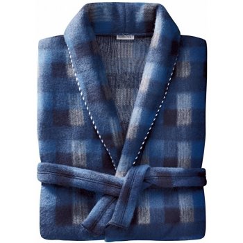Blancheporte domácí kabát z polar fleecu kostka modrá