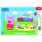 TREFL Prasátko Peppa: Veselý vláček 15 dílků – Sleviste.cz