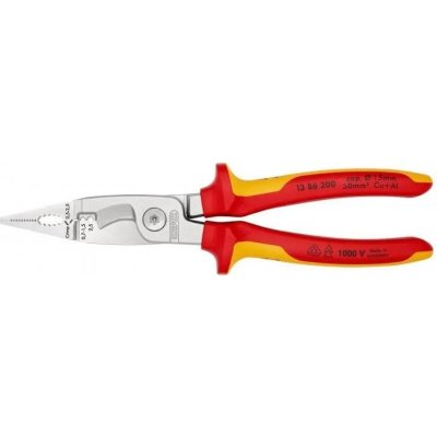 KNIPEX kleště elektroinstalační VDE bez otvoru 200mm 1386200 – Zboží Dáma