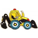 Nažehlovačka auto, traktor, loď Varianta: 28 žlutá světlá bagr, Balení: 1 ks – Zboží Dáma