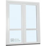 Kömmerling balkonové dveře 70 AD O+OS klapačka s příčkou levé bílá 150 x 210 cm oboustranná klika + FAB + hliníkový práh – Hledejceny.cz