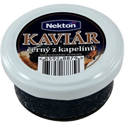 Nekton kaviár z kapelínů černý 50 g – Zboží Mobilmania