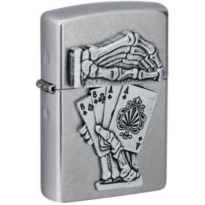 Zippo Benzínový Dead Man’s Hand Emblem Design – Hledejceny.cz