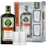 Jägermeister 35% 0,7 l (dárkové balení 2 sklenice) – Sleviste.cz