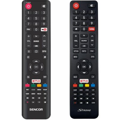 Dálkový ovladač Sencor SLE43US601, SLE49US600, SLE50US600, SLE55US600, SLE65US600 – Zboží Živě