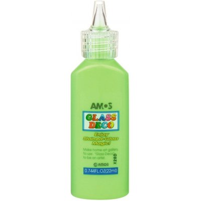 AMOS Barvy na sklo 22 ml světle zelená – Zboží Dáma