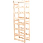 AtmoWood Dřevěný regál na víno 32 lahví – Zboží Dáma
