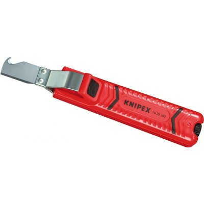 KNIPEX 1620165SB nůž na kabely odizolovací s háčkem – HobbyKompas.cz