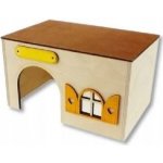 JK ANIMALS Dřevěný domek Kvádr pro morčata 23 x 15 x 13 cm – Hledejceny.cz