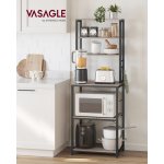 VASAGLE Kuchyňský regál 6 polic 60 x 167 x 40 cm světlé dřevo – Zboží Dáma