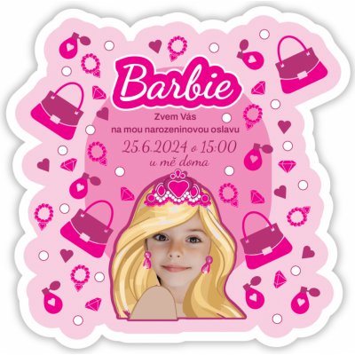 Personal Personalizované pozvánky Barbie – Zboží Dáma