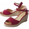 Dámské sandály Esmara dámské sandály na klínku červená