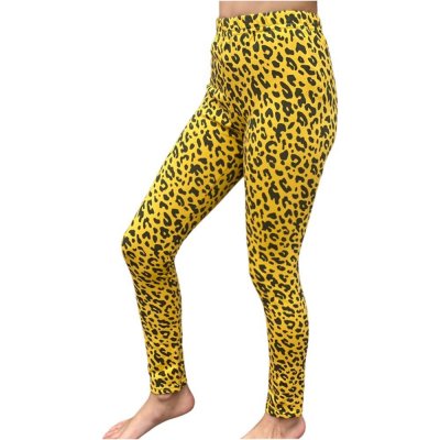 Lily Grey Thermo Legíny leopard hořčice – Zboží Mobilmania