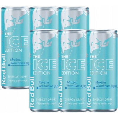 Red Bull Energetický nápoj mrazivá vanilková borůvka 6 x 250 ml – Zboží Dáma