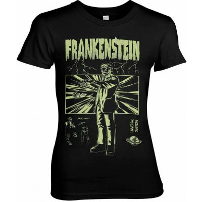 Frankenstein tričko Retro Girly Black – Zboží Mobilmania