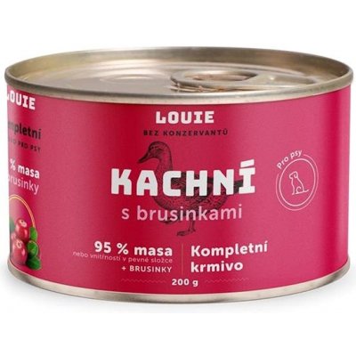 LOUIE kachní (95% v pevné složce) s brusinkami 200 g