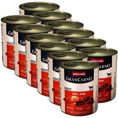 Animonda GranCarno Original Adult hovězí a Chicken 12 x 800 g – Hledejceny.cz