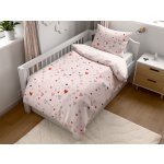 Textilomanie povlečení do postýlky Renforcé růžové 45 x 65 cm 90 x 140 cm – Zboží Dáma