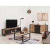 Obývací stěna Hanah Home Living Room Furniture Set COSMO-TKM.1 Atlantic Pine Black