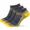 Zulu ponožky Merino Summer M 3-pack šedá/žlutá