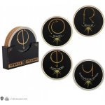 CurePink Set 4 ks tácků pod sklenice Harry Potter Kouzla 9 x 9 cm – Hledejceny.cz