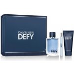 Calvin Klein Defy EDT 100 ml + EDT 10 ml + sprchový gel na tělo a vlasy 100 ml dárková sada – Sleviste.cz