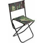 Mikado Stolička s opěrkou zad 081 / CAMOUFLAGE 19mm 31 x 41 x 38/70 cm – Zboží Mobilmania