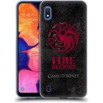 Pouzdro Silikonové mobil Samsung Galaxy A10 - Head Case - Hra o trůny - Sigils Targaryen - Fire and Blood