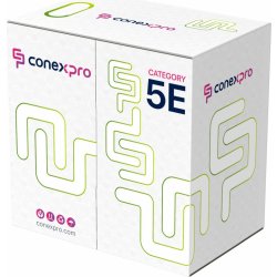 Conexpro 5EUTP-E UTP ekonomy, CAT5e, PVC, 24AWG, 305m, šedý