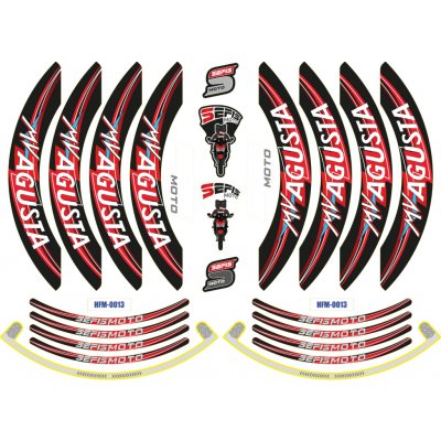 SEFIS PREMIUM ST 1 dvoudílné polepy na kola MV Agusta Dragster Brutale – Hledejceny.cz