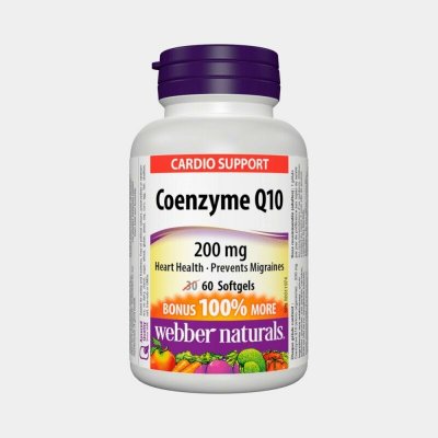 Webber Naturals Koenzym Q10 200 mg 60 kapslí – Hledejceny.cz