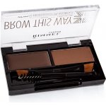 Makeup Revolution London Brow Sculpt Kit set a paletka na obočí Dark Brown 2,2 g – Zboží Dáma