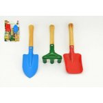 Teddies zahradní nářadí dřevo/kov 15-22 cm 3 ks na kartě – Zboží Mobilmania