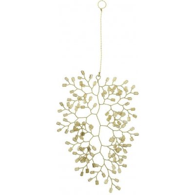 Chic Antique Luxusní dekorační ozdoba se skleněnými perličkami Glaze Forest - 10*13 cm - Chic Antique – Hledejceny.cz