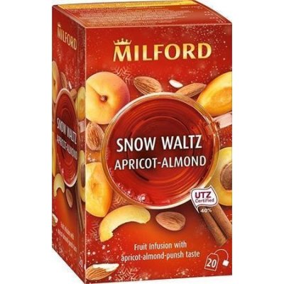 MILFORD Ovocný čaj Snow Waltz meruňka mandle 20 x 2,5 g – Zbozi.Blesk.cz