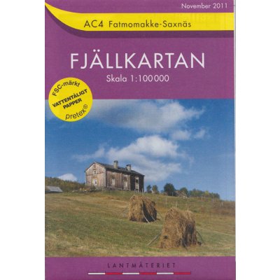 Fatmomakke, Saxnäs AC4 1:100t turistická mapa (Švédsko)