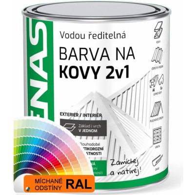 Denas Barva na pozink 2V1 - 0,7 kg - RAL 8016 mahagonová hnědá