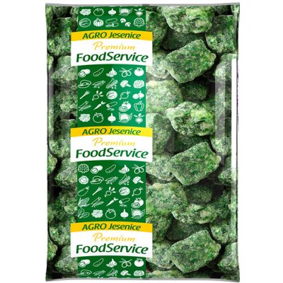 Agro Jesenice Špenát listový mražený – porce (50g) 2,5kg – Hledejceny.cz