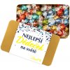 Bonboniéra Lindt Lindor pralinky v plechovce Nejlepší Dědeček na světě 0,7 kg