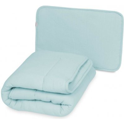 BabyMatex Mušelínový set Modrý 135x100 40x60 – Zboží Dáma