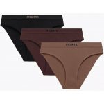 Atlantic 3 PACK kalhotky 3CLP 004B Hnědo černá – Hledejceny.cz
