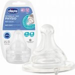 Chicco dudlík na láhev Perfect 5/Well Being fyziologický rychlý průtok 2 ks V001517 – Zboží Dáma