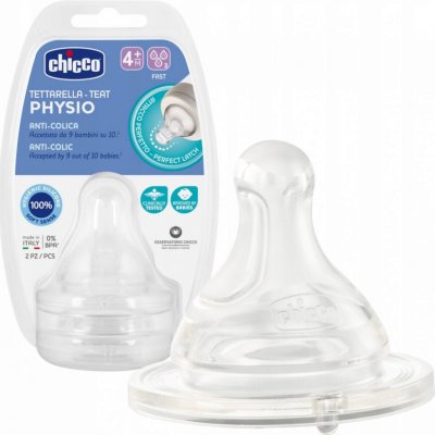 Chicco dudlík na láhev Perfect 5/Well Being fyziologický rychlý průtok 2 ks V001517 – Zboží Dáma