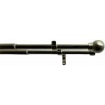 Dvojitá záclonová souprava roztaž. Koule 16/19 mm ušl. ocel, 200 - 350 cm – Hledejceny.cz
