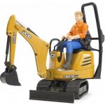 Bruder Mikrobagr JCB s figurkou – Hledejceny.cz