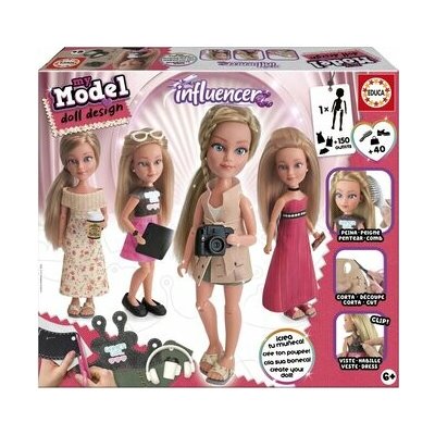 EDUCA Kreativní sada My Model Doll Design: Influencerka – Hledejceny.cz