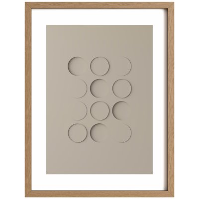 Idealform Poster no. 3 Shadow forms Barva: Smokey taupe, Velikost: 300x400 mm