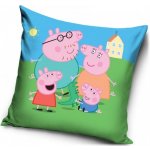 Carbotex Polštář Prasátko Peppa Peppa Pig rodinka 40x40 – Hledejceny.cz