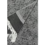 Kašmírová šála šedočerná – Zboží Mobilmania