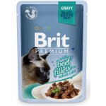 Brit cat Premium D Fillets in Gravy With Beef 85 g – Zbozi.Blesk.cz